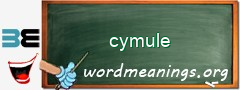 WordMeaning blackboard for cymule